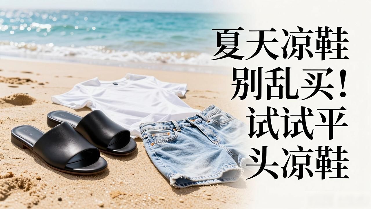夏天凉鞋别乱买！试试平头凉鞋，舒服百搭又高级