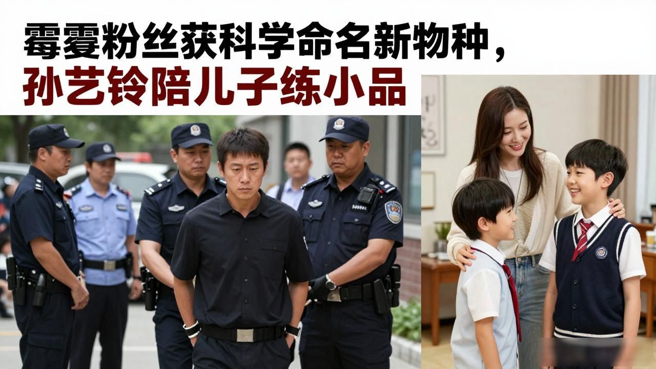 霉霉粉丝获科学命名新物种，孙艺珍陪儿子练小品