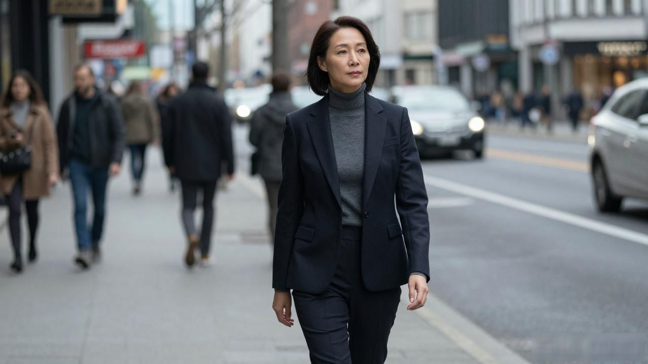 中年女人别穿T恤运动鞋！学杭州妈妈这样穿，简约显气质